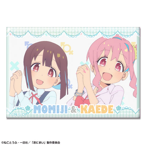 『お兄ちゃんはおしまい!』ホログラム缶バッジ デザイン12(穂月もみじ&穂月かえで)